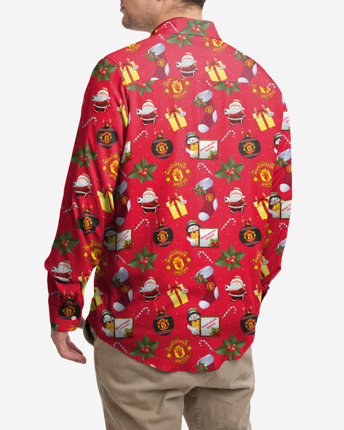 Manchester United FC Long Sleeve Christmas Shirt FOCO - FOCO.com | UK & IRE