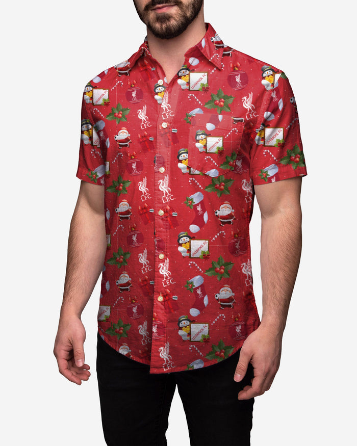 Liverpool Tropical Christmas Button Up Shirt FOCO - FOCO.com | UK & IRE