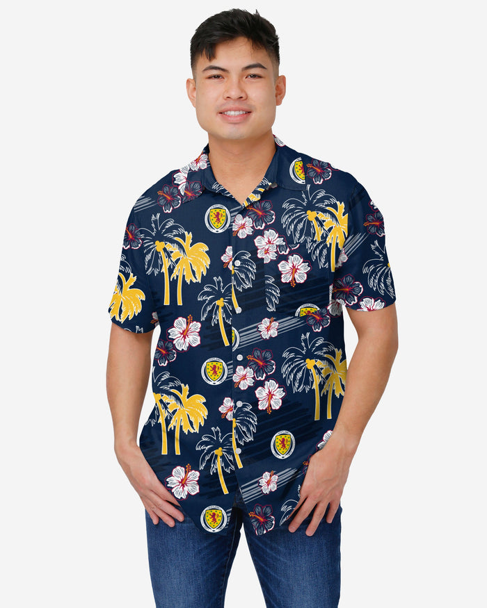 Scotland Islander Tropical Button Up Shirt FOCO S - FOCO.com | UK & IRE