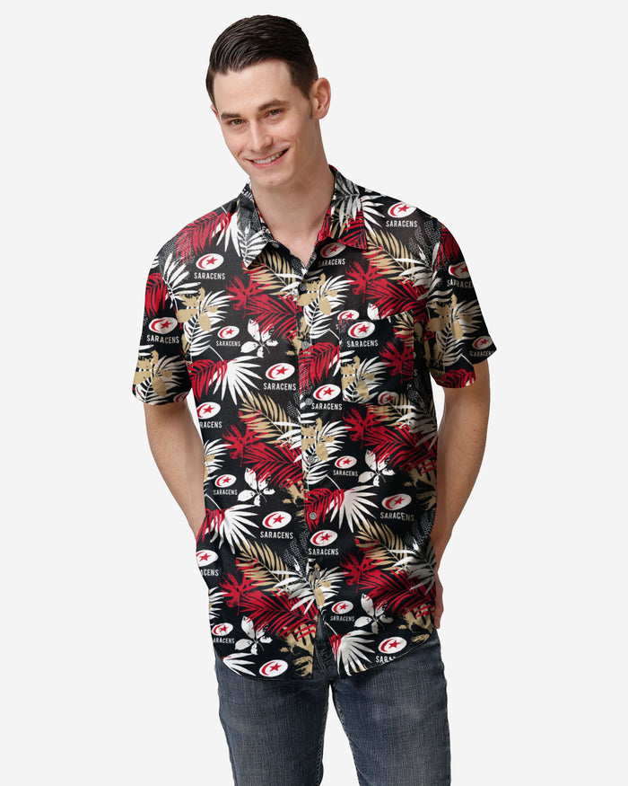 Saracens Floral Button Up Shirt FOCO S - FOCO.com | UK & IRE