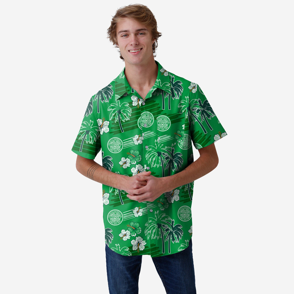 Celtic FC Islander Tropical Button Up Shirt FOCO S - FOCO.com | UK & IRE