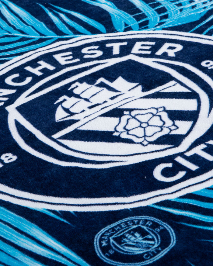 Manchester City FC Leaf Beach Towel FOCO - FOCO.com | UK & IRE