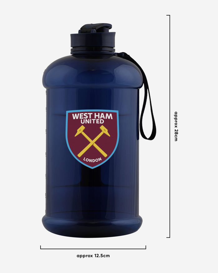 West Ham United FC 2 Litre Clear Sports Bottle FOCO - FOCO.com | UK & IRE