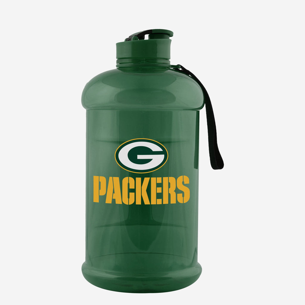 Green Bay Packers 2000 mL Clear Sports Bottle FOCO - FOCO.com | UK & IRE
