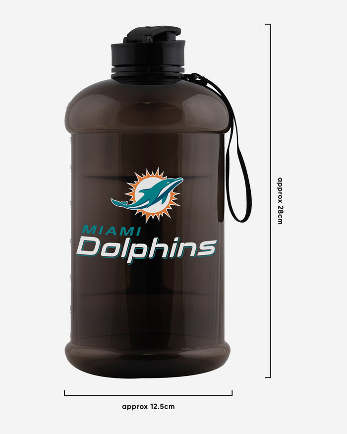 Miami Dolphins 2000 mL Clear Sports Bottle FOCO - FOCO.com | UK & IRE