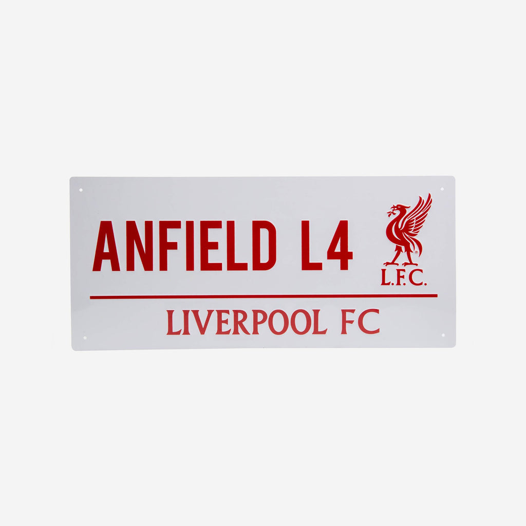 Liverpool FC White Street Sign FOCO - FOCO.com | UK & IRE