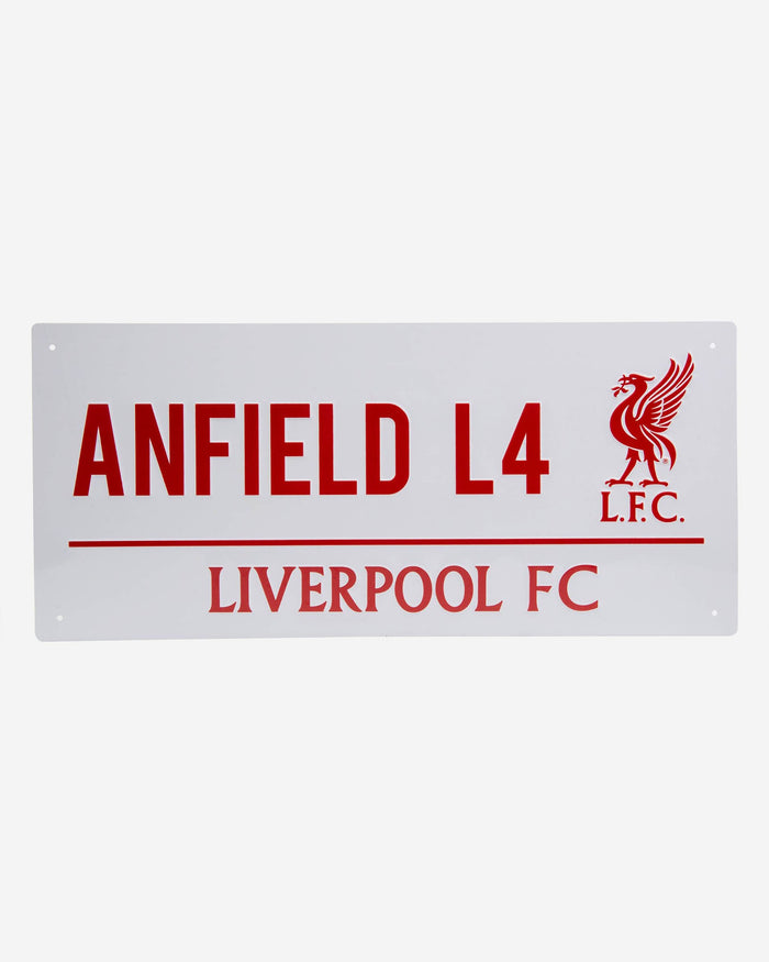 Liverpool FC White Street Sign FOCO - FOCO.com | UK & IRE