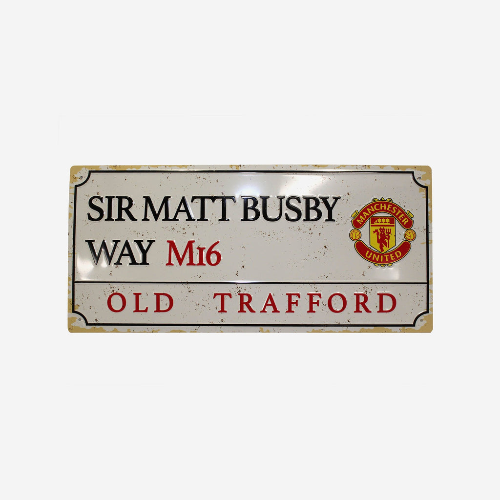 Manchester United FC Retro Street Sign FOCO - FOCO.com | UK & IRE