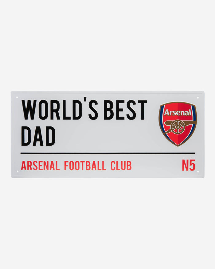 Arsenal FC Worlds Best Dad Street Sign FOCO - FOCO.com | UK & IRE