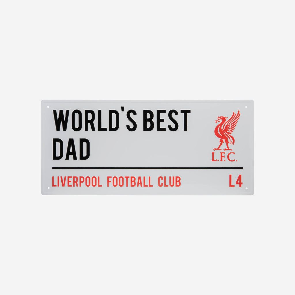 Liverpool FC Worlds Best Dad Street Sign FOCO - FOCO.com | UK & IRE