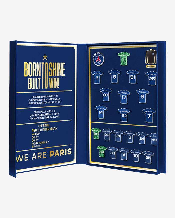Paris Saint-Germain FC UEFA Champions League 2024-2025 Winners Badge Set FOCO - FOCO.com | UK & IRE