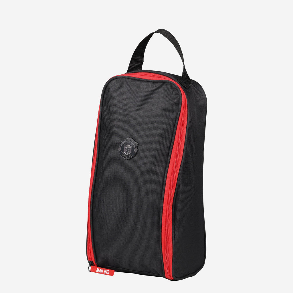 Manchester United FC Black on Black Red Zip Boot Bag FOCO - FOCO.com | UK & IRE
