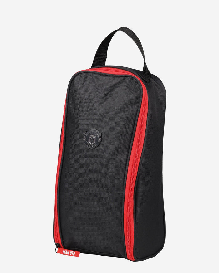 Manchester United FC Black on Black Red Zip Boot Bag FOCO - FOCO.com | UK & IRE