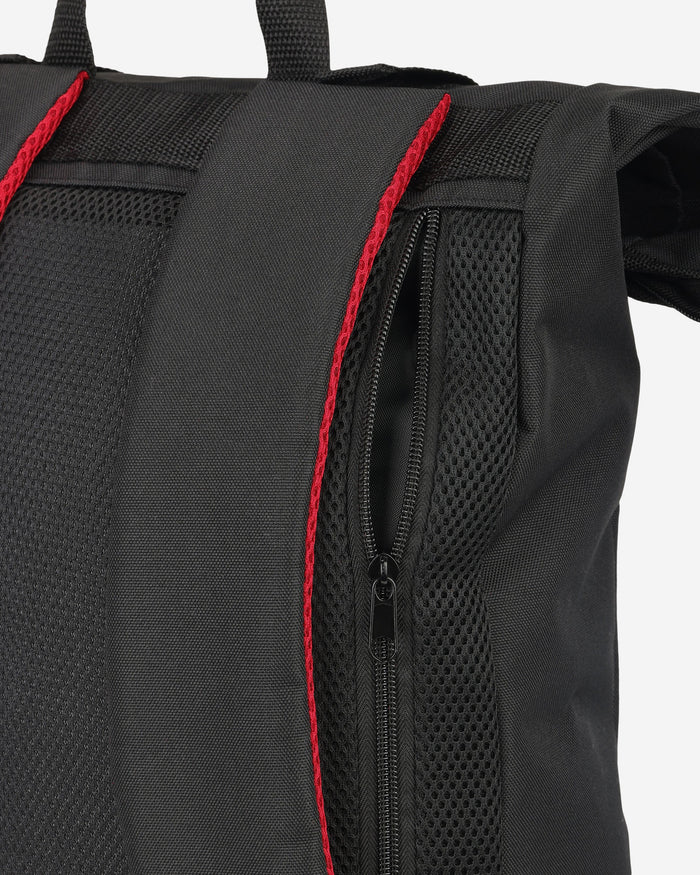 Manchester United FC Black on Black Roll Top Backpack FOCO - FOCO.com | UK & IRE