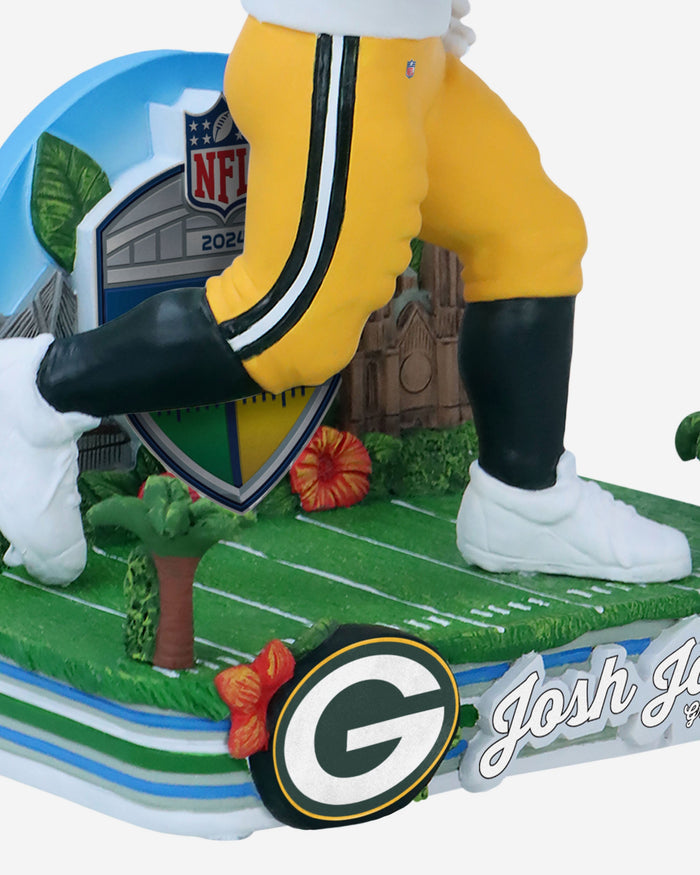 Josh Jacobs Green Bay Packers 2024 International Game Bobblehead FOCO - FOCO.com | UK & IRE