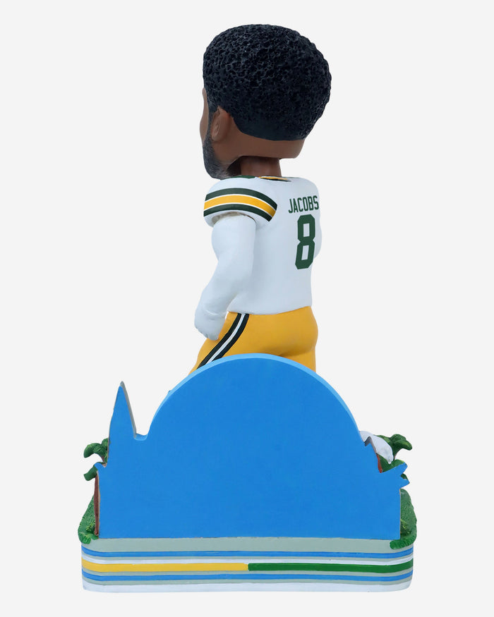 Josh Jacobs Green Bay Packers 2024 International Game Bobblehead FOCO - FOCO.com | UK & IRE