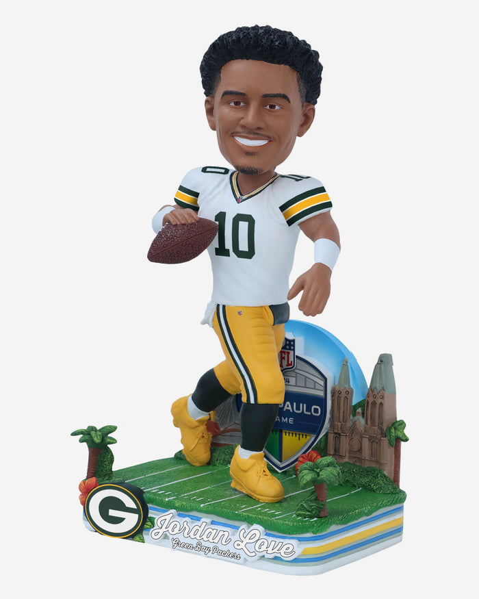 Jordan Love Green Bay Packers 2024 International Game Bobblehead FOCO - FOCO.com | UK & IRE