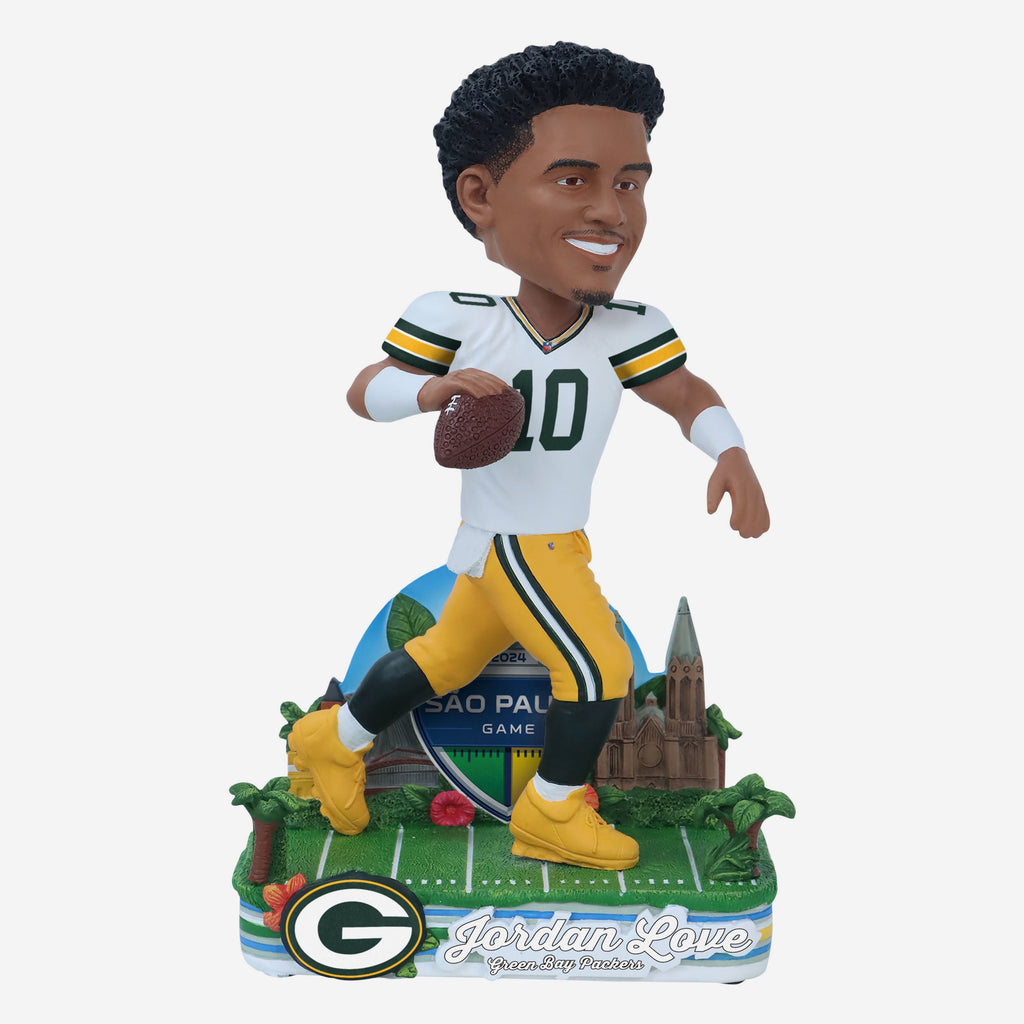 Jordan Love Green Bay Packers 2024 International Game Bobblehead FOCO - FOCO.com | UK & IRE