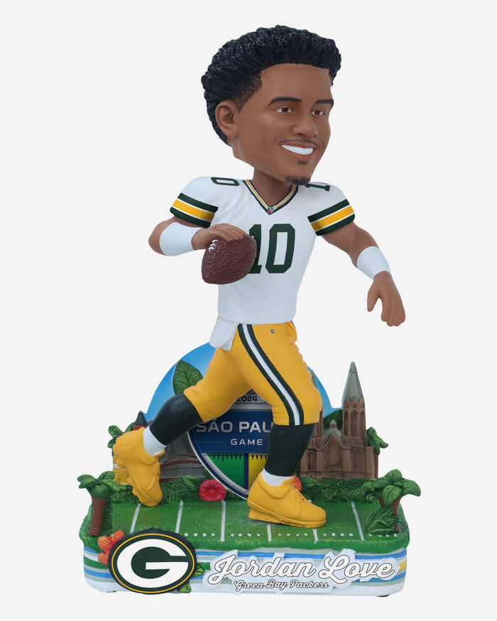 Jordan Love Green Bay Packers 2024 International Game Bobblehead FOCO - FOCO.com | UK & IRE