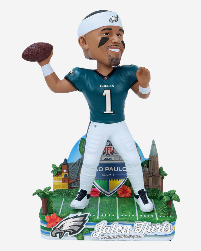 Jalen Hurts Philadelphia Eagles 2024 International Game Bobblehead FOCO - FOCO.com | UK & IRE