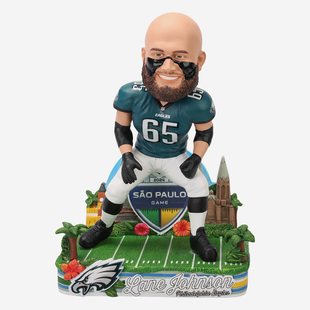 Lane Johnson Philadelphia Eagles 2024 International Game Bobblehead FOCO - FOCO.com | UK & IRE