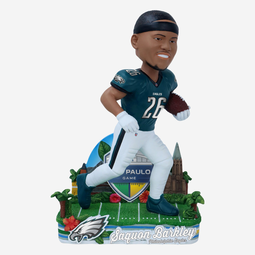 Saquon Barkley Philadelphia Eagles 2024 International Game Bobblehead FOCO - FOCO.com | UK & IRE