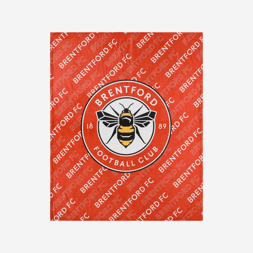 Brentford FC Supreme Slumber Plush Throw Blanket FOCO - FOCO.com | UK & IRE