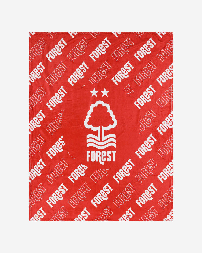 Nottingham Forest FC Supreme Slumber Plush Throw Blanket FOCO - FOCO.com | UK & IRE