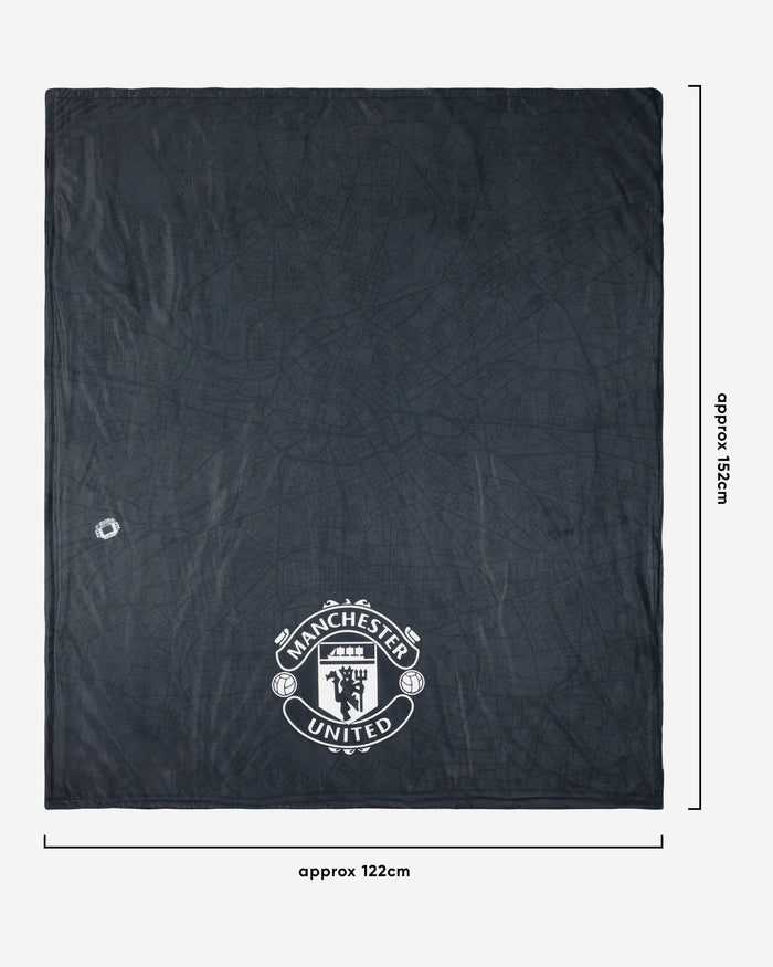 Manchester United FC Identity Sherpa Plush Throw Blanket FOCO - FOCO.com | UK & IRE