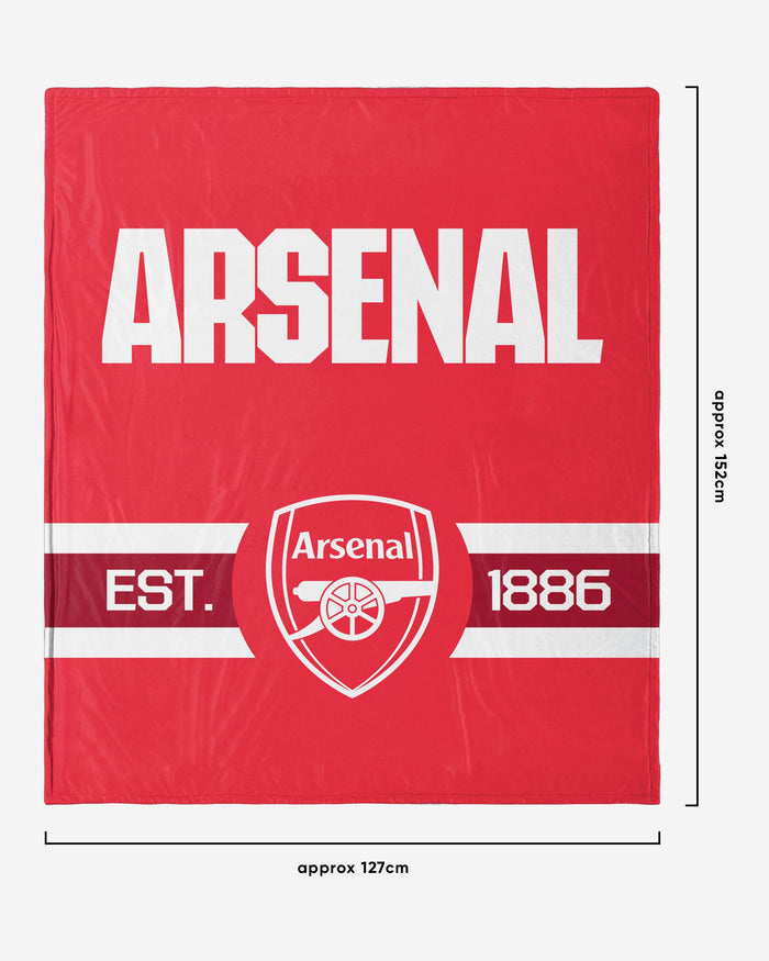 Arsenal FC Established Sherpa Throw Blanket FOCO - FOCO.com | UK & IRE