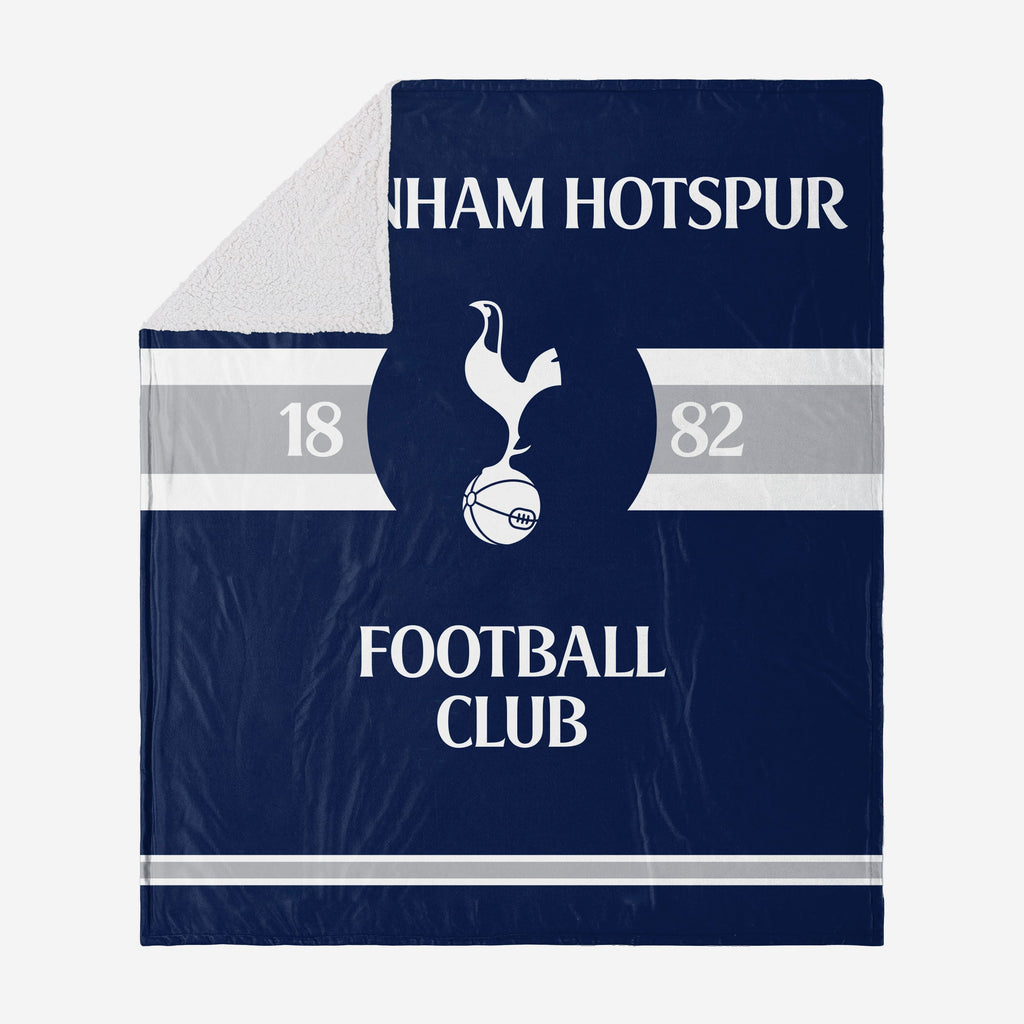 Tottenham Hotspur Established Sherpa Throw Blanket FOCO - FOCO.com | UK & IRE