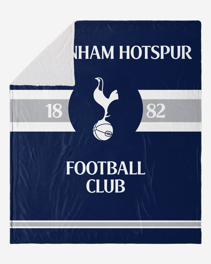 Tottenham Hotspur Established Sherpa Throw Blanket FOCO - FOCO.com | UK & IRE