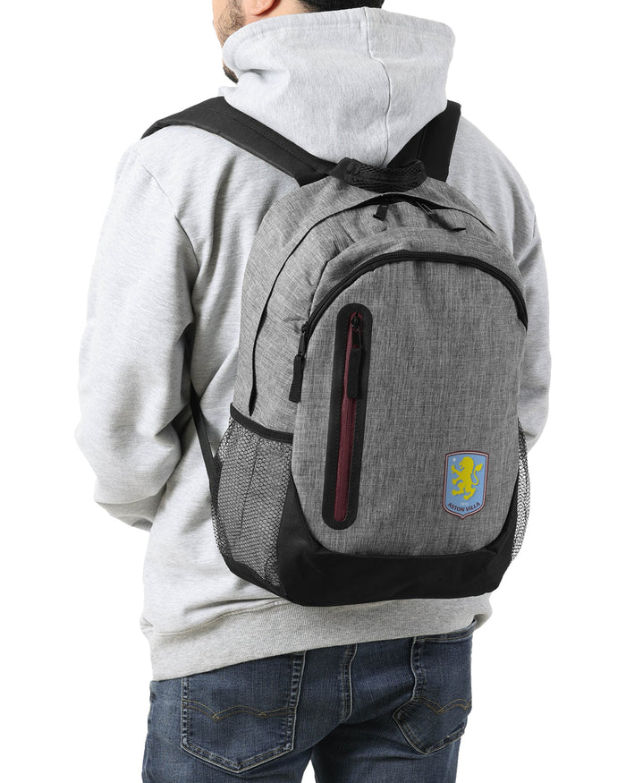 Aston Villa FC Grey Backpack FOCO | UK - FOCO.com | UK & IRE