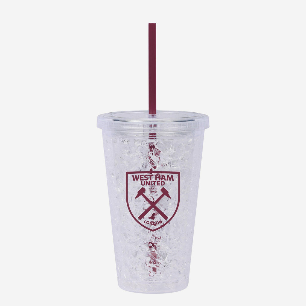 West Ham United FC 450 mL Freezer Tumbler With Straw FOCO - FOCO.com | UK & IRE