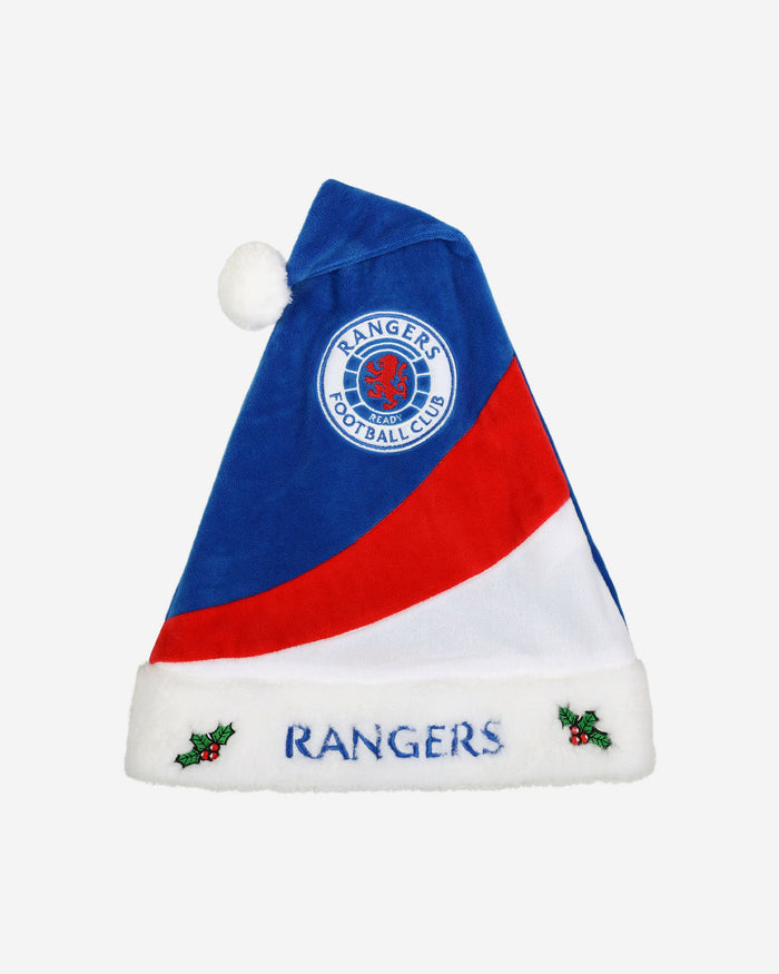 Rangers FC Colourblock Santa Hat FOCO - FOCO.com | UK & IRE