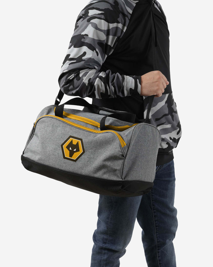 Wolverhampton Wanderers FC Grey Duffle Bag FOCO - FOCO.com | UK & IRE