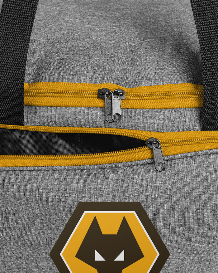 Wolverhampton Wanderers FC Grey Duffle Bag FOCO - FOCO.com | UK & IRE