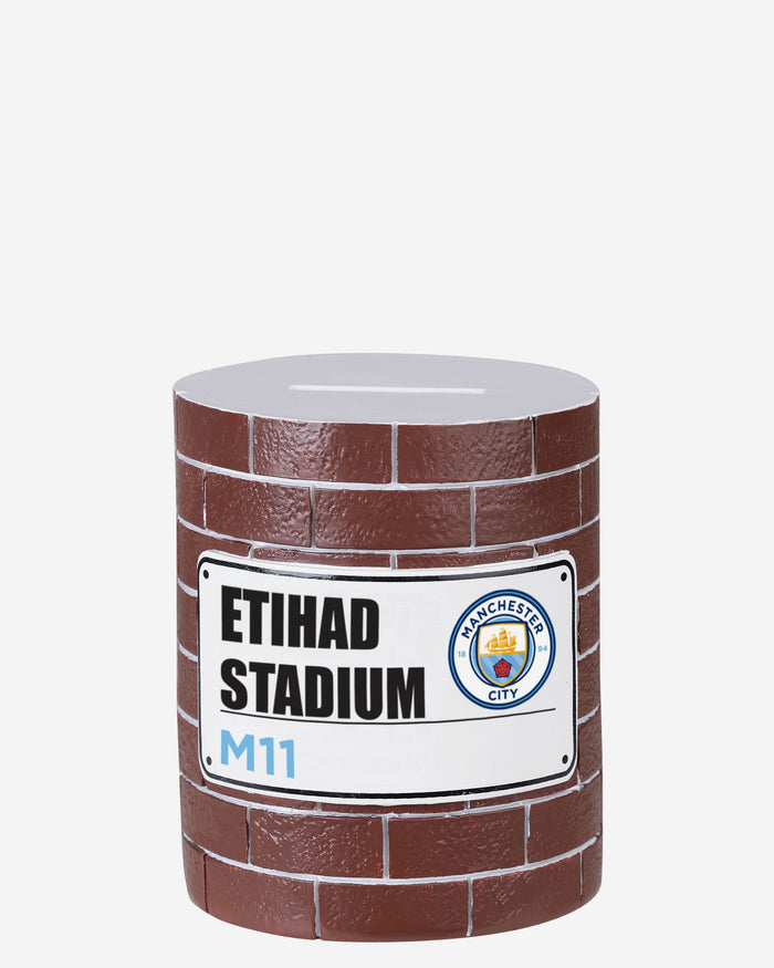 Manchester City FC Brick Wall Money Box FOCO - FOCO.com | UK & IRE