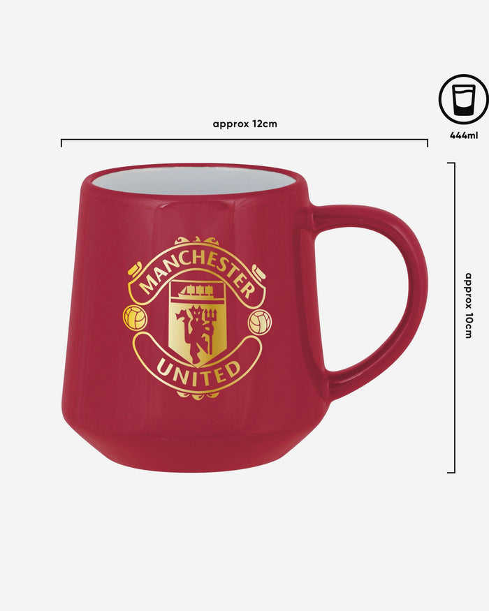Manchester United FC Metallic Slogan Large Base Mug FOCO - FOCO.com | UK & IRE