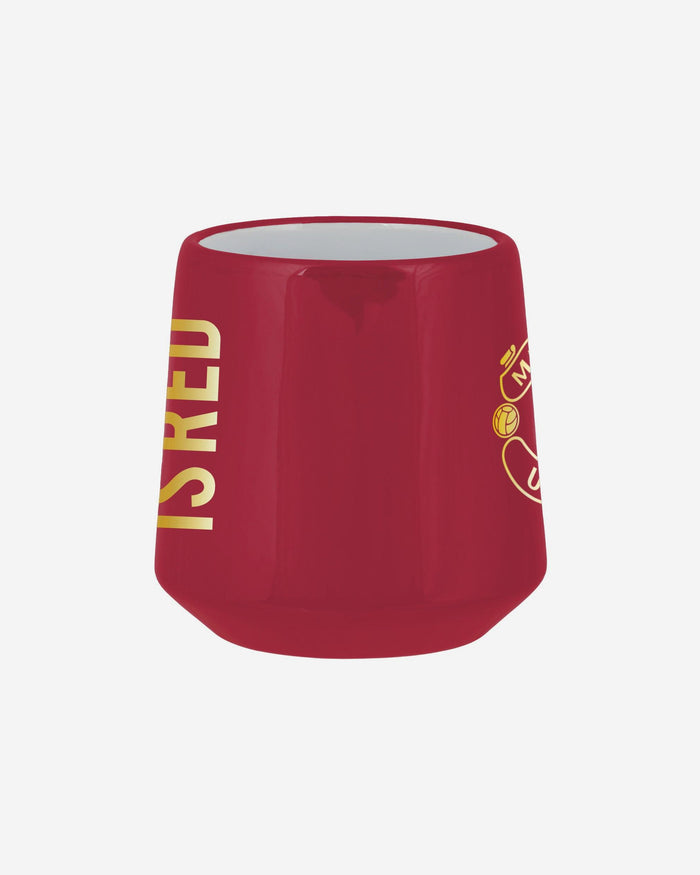 Manchester United FC Metallic Slogan Large Base Mug FOCO - FOCO.com | UK & IRE