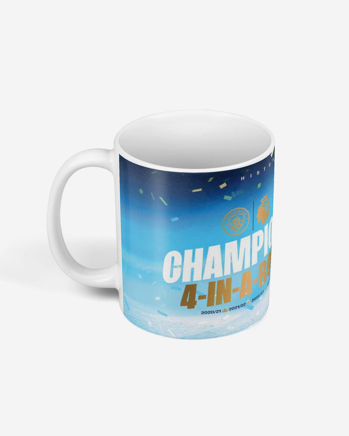 Manchester City FC 4 In A Row Champions Mug FOCO - FOCO.com | UK & IRE