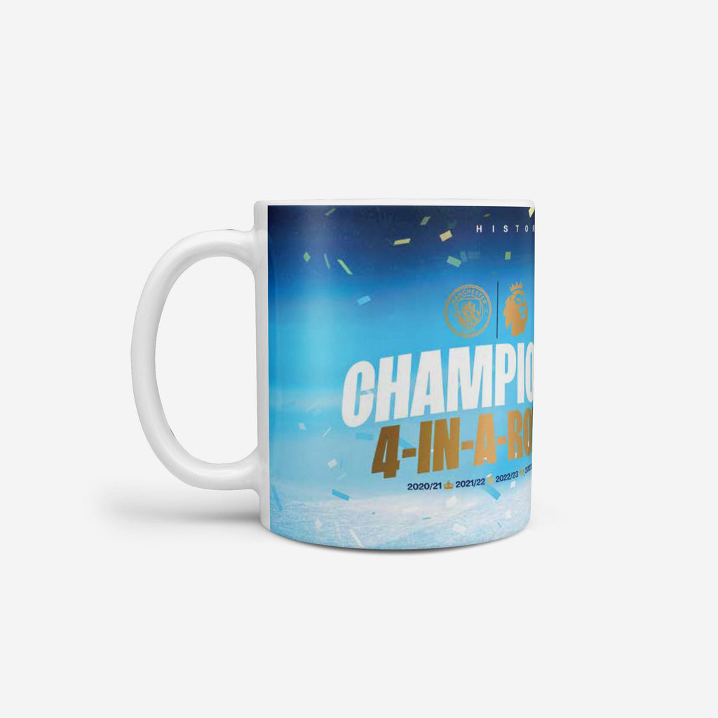 Manchester City FC 4 In A Row Champions Mug FOCO - FOCO.com | UK & IRE