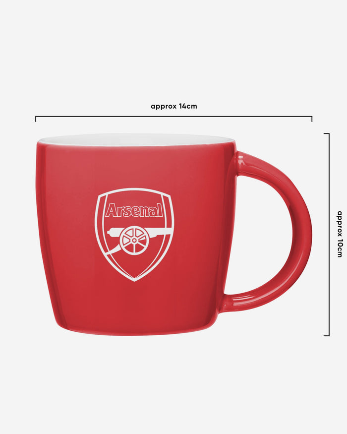 Arsenal FC Sandblasted Mug FOCO - FOCO.com | UK & IRE