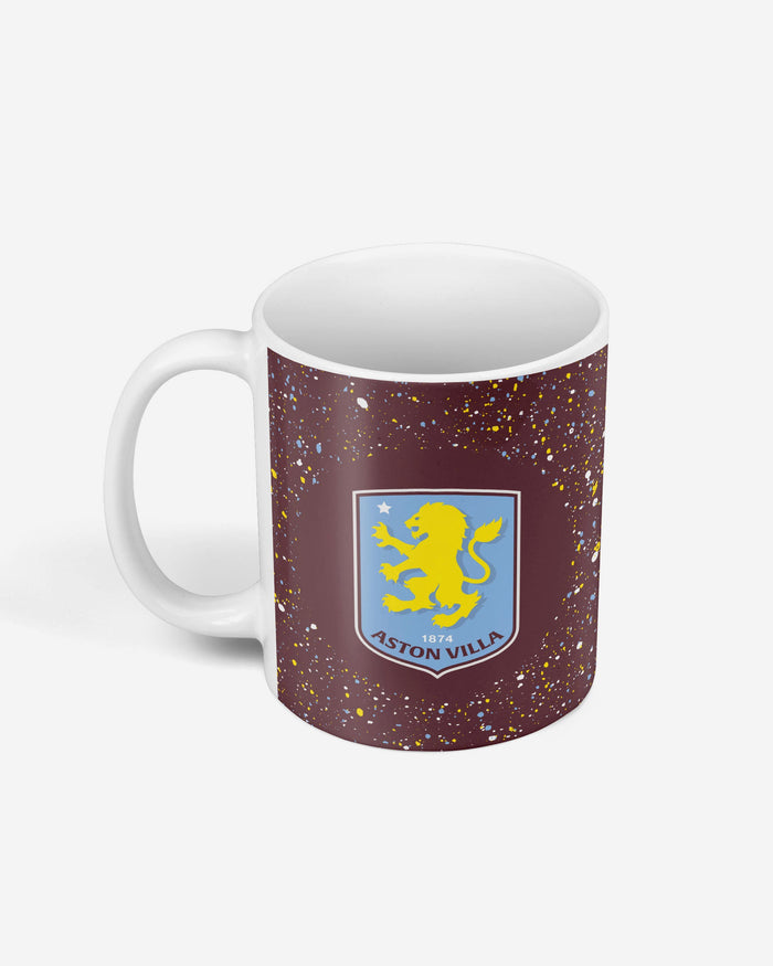 Aston Villa FC Paint Splatter Mug FOCO - FOCO.com | UK & IRE