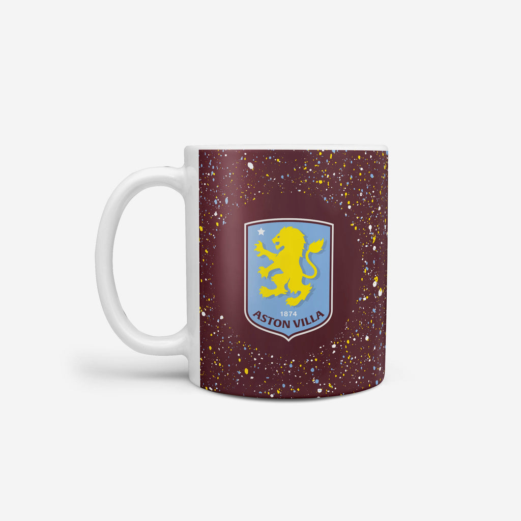 Aston Villa FC Paint Splatter Mug FOCO - FOCO.com | UK & IRE