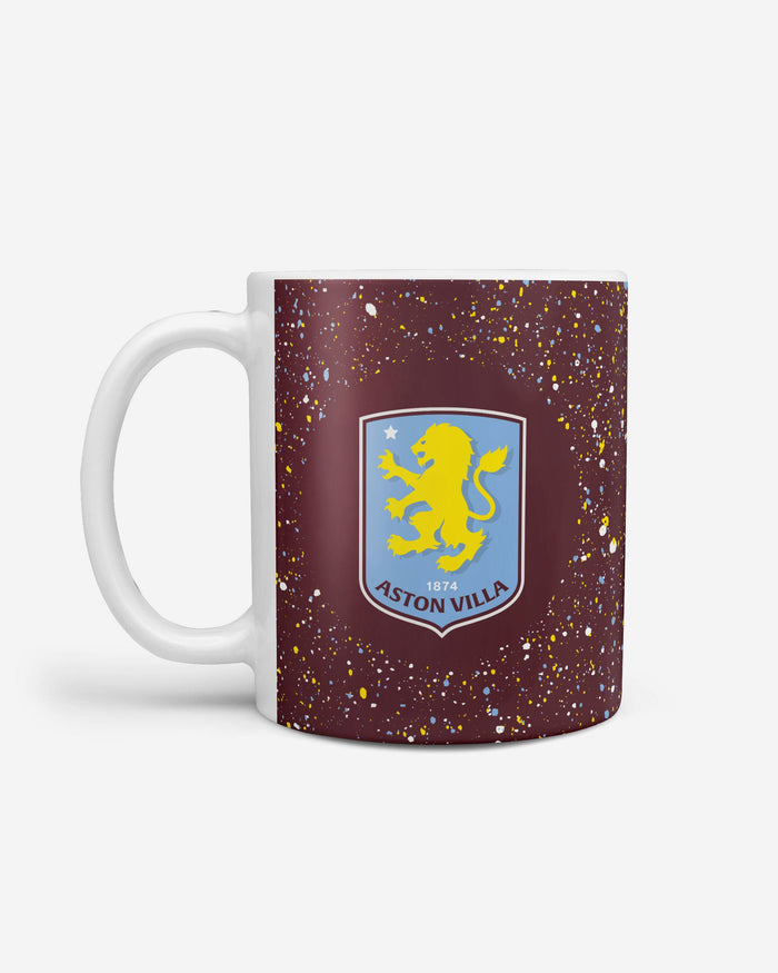 Aston Villa FC Paint Splatter Mug FOCO - FOCO.com | UK & IRE