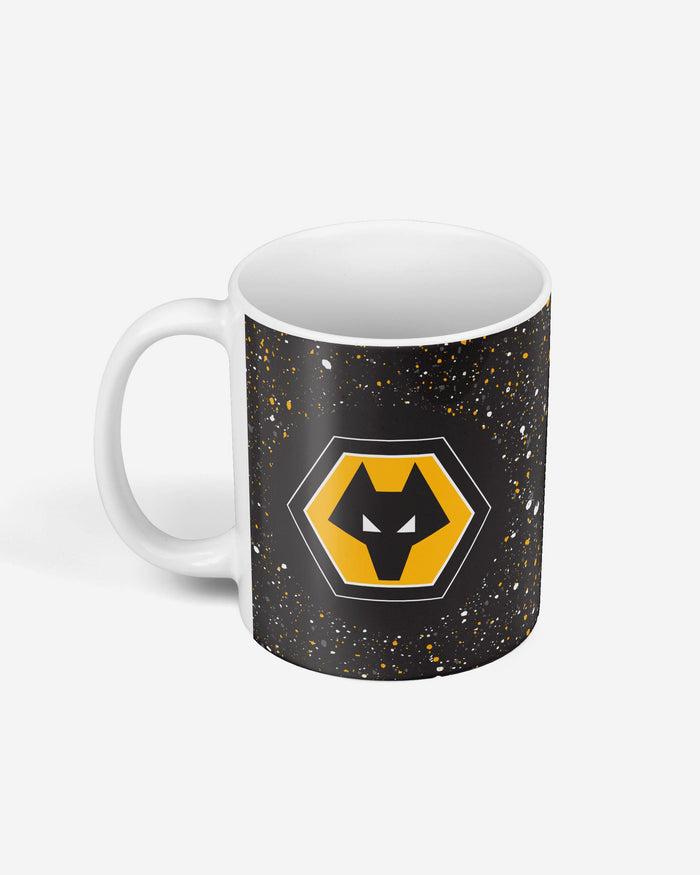 Wolverhampton Wanderers FC Paint Splatter Mug FOCO - FOCO.com | UK & IRE