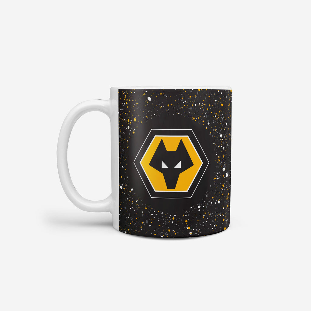 Wolverhampton Wanderers FC Paint Splatter Mug FOCO - FOCO.com | UK & IRE