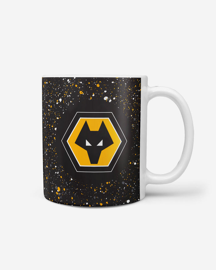 Wolverhampton Wanderers FC Paint Splatter Mug FOCO - FOCO.com | UK & IRE