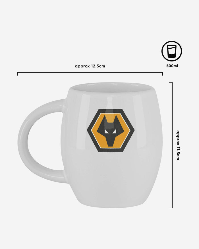 Wolverhampton Wanderers FC White Tea Tub Mug FOCO - FOCO.com | UK & IRE